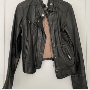 Women's Black Leather Jacket